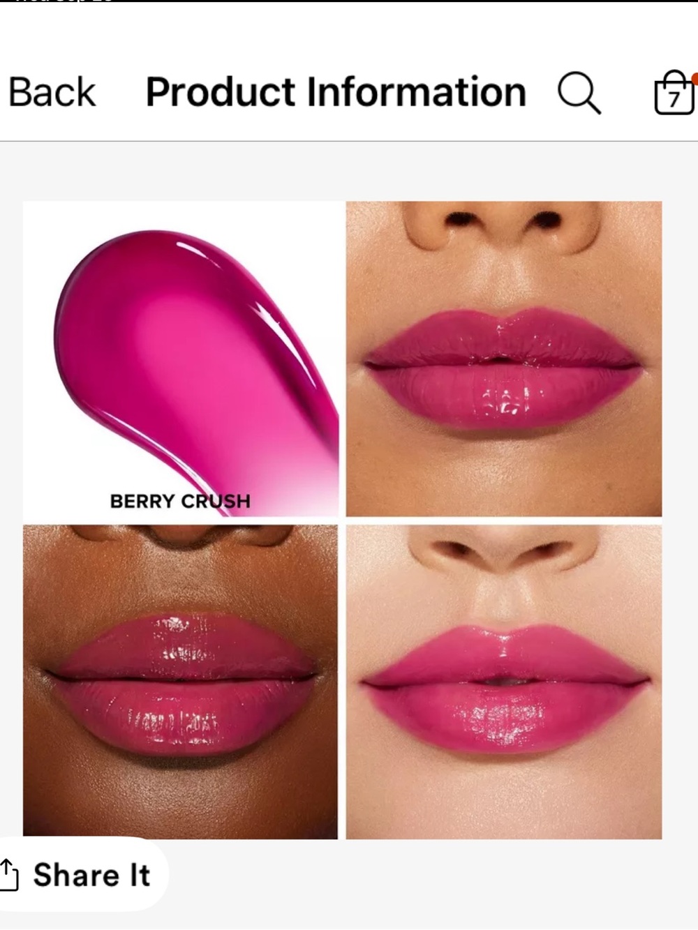 Too Faced Lip Injection Extreme Plumping Gloss - Berry Crush Pink